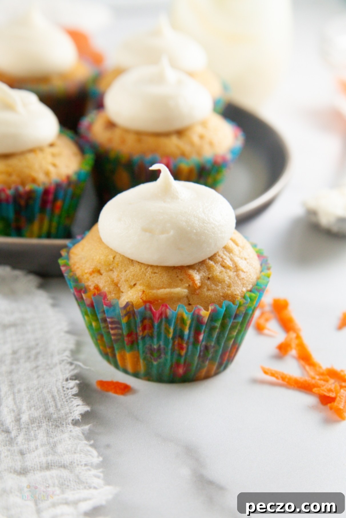 Homemade carrot cake cupcakes