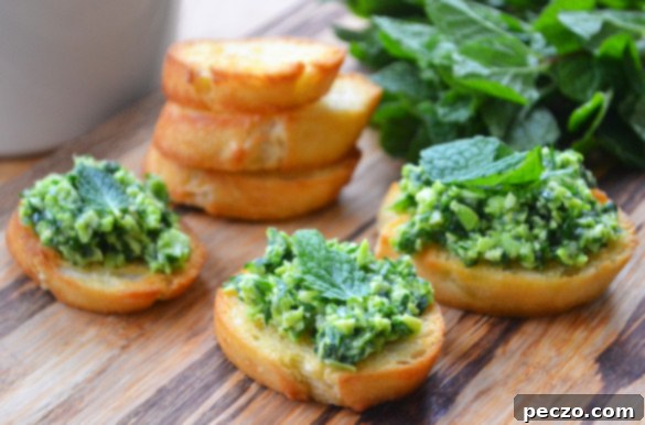 Spring Greens Crostini