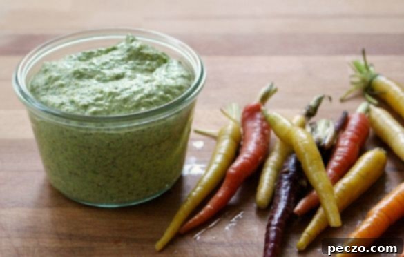 Close-up of creamy Greek Goddess Dip with fresh dill and feta cheese