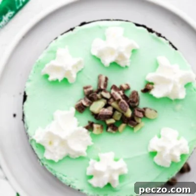 No bake mint cheesecake