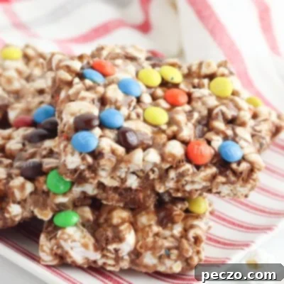 Chocolate popcorn bars