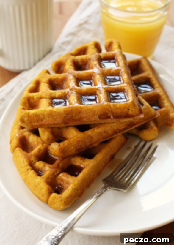 Pumpkin waffles 2