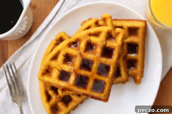 Pumpkin waffles 1