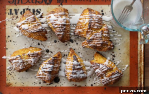 Collection of pumpkin scones on a cooling rack