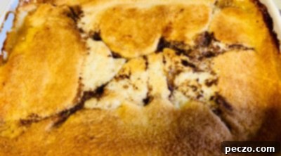 Baked peach cobbler