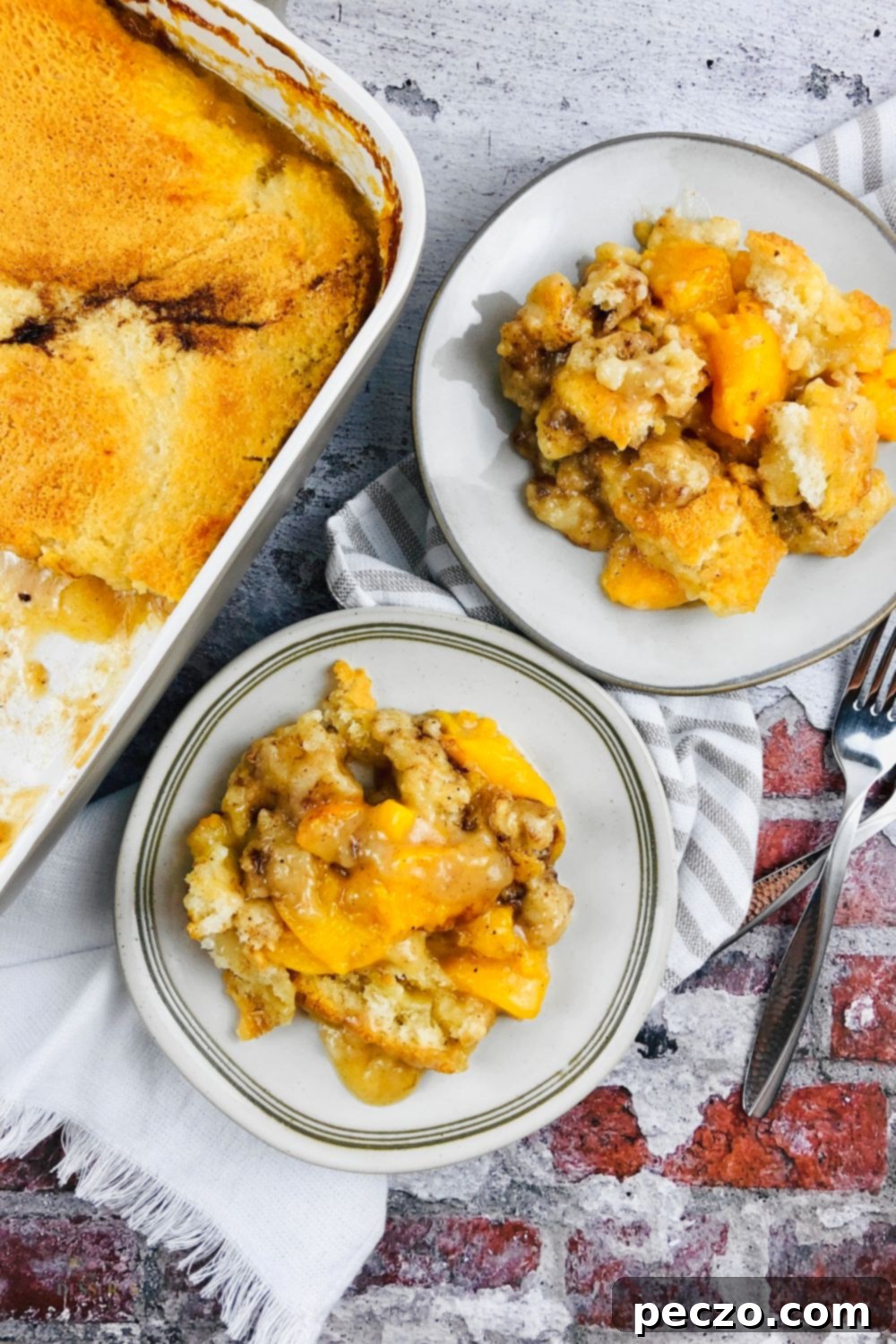 Peach cobbler from scratch