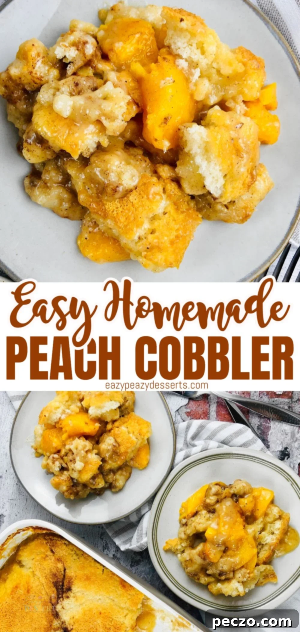 Homemade peach cobbler for future reference