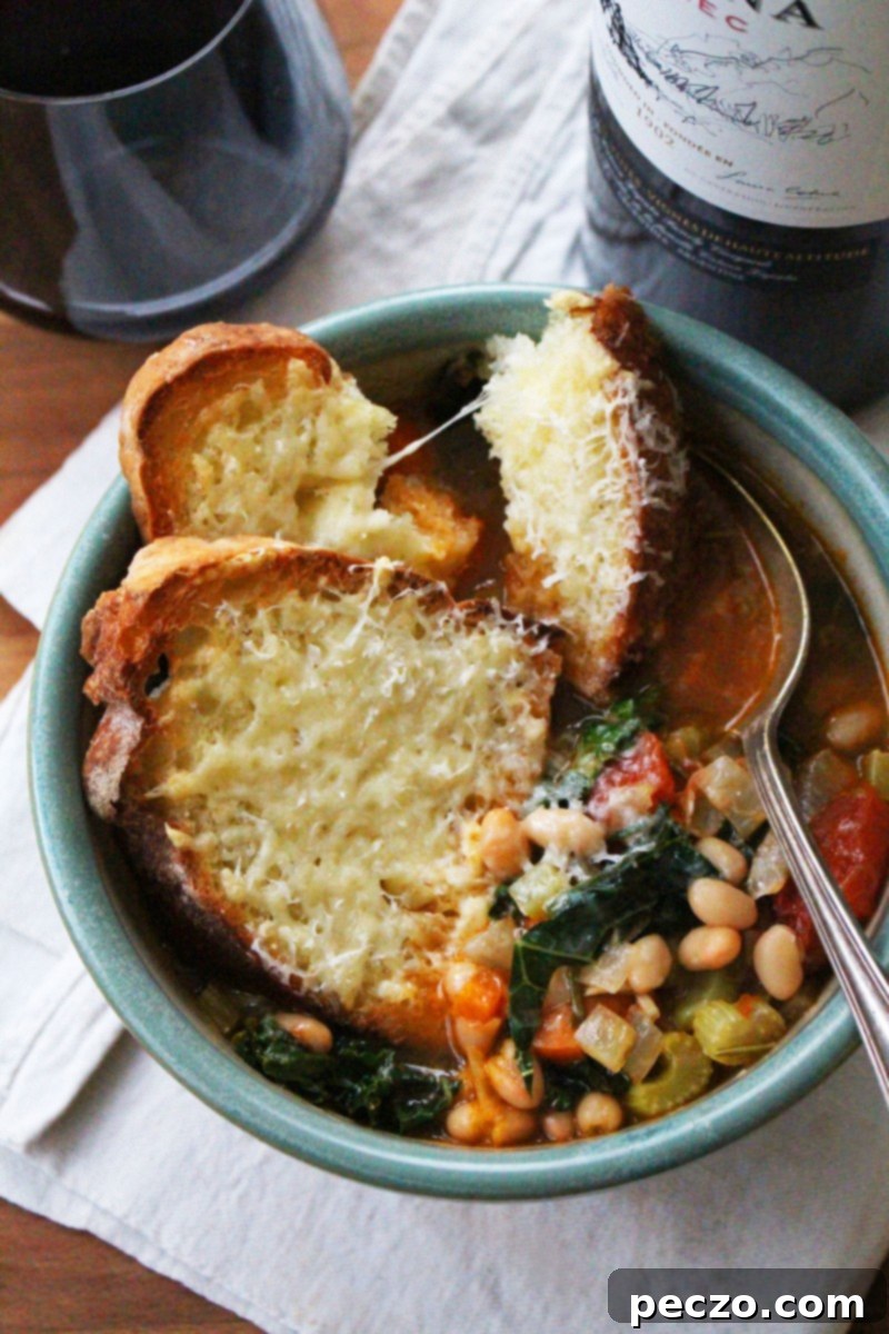 Tuscan bread & white bean soup