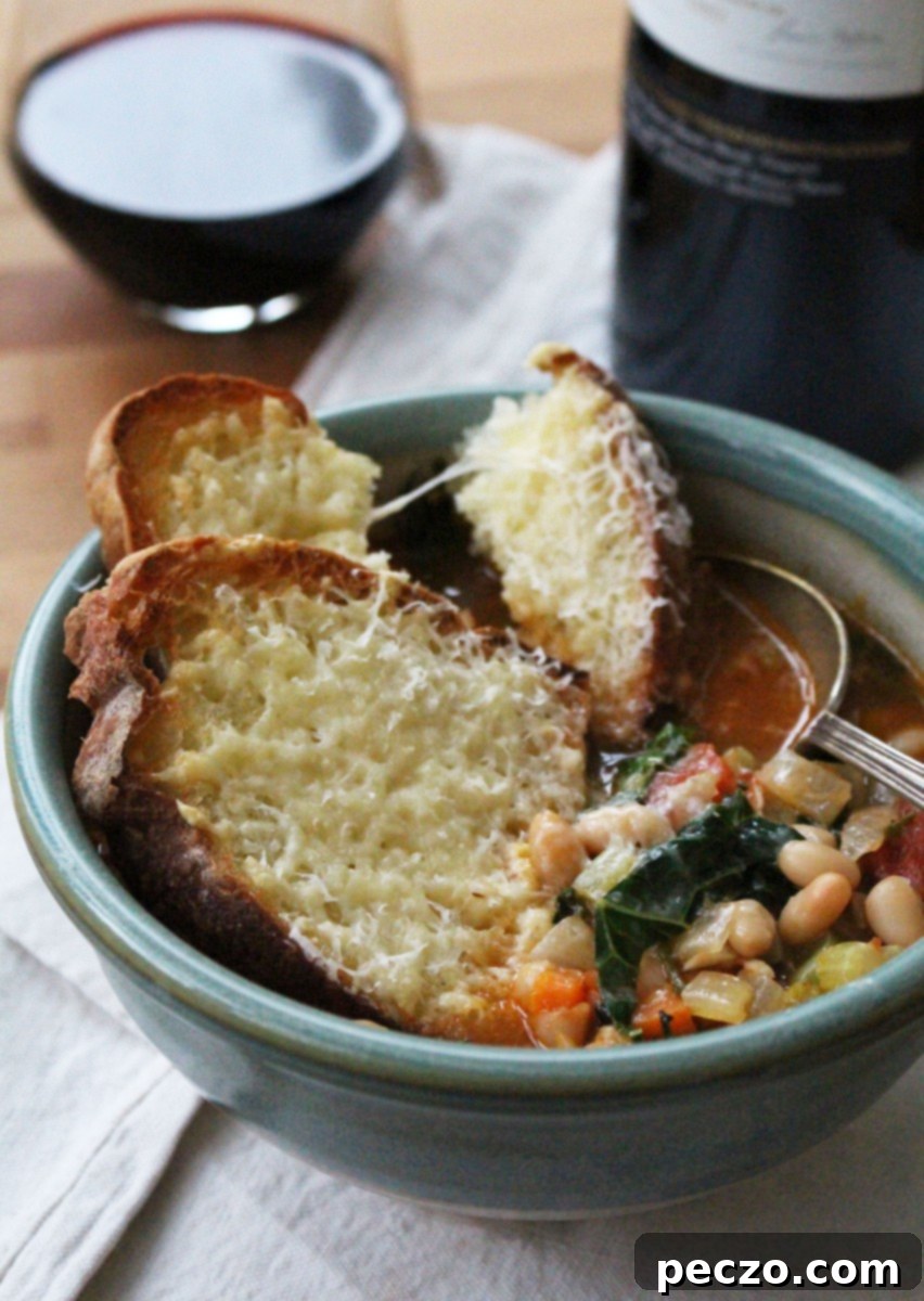 Tuscan bread & white bean soup