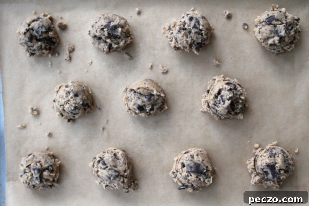 puddle of chocolate cookie dough
