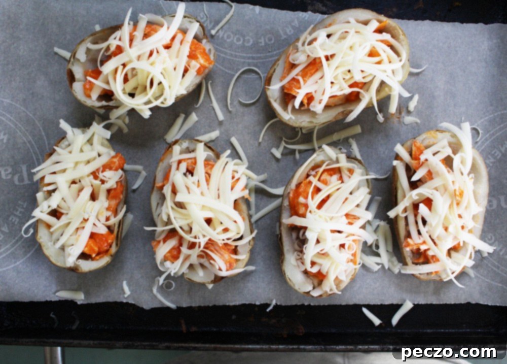 buffalo chicken potato skins 3