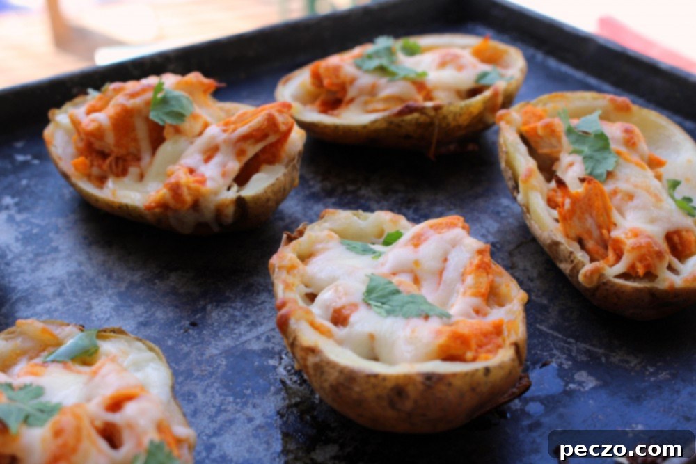 buffalo chicken potato skins 2