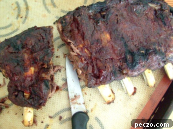 Deliciously cooked bison ribs on a platter