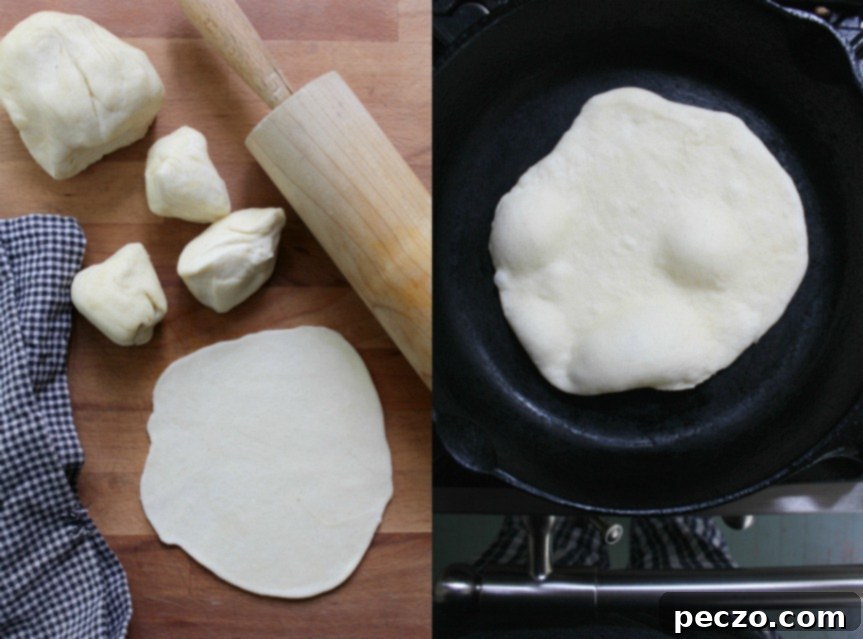 making flour tortillas 2