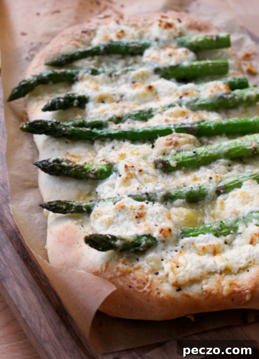 asparagus pizza