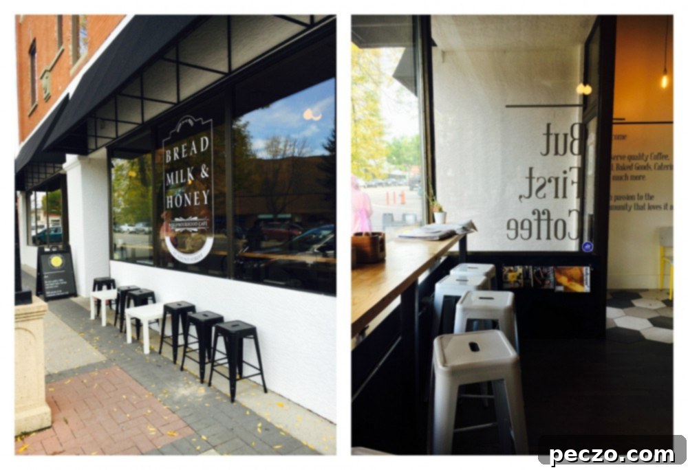Bread Milk & Honey coffee shop interior