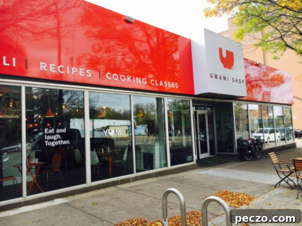 Umami Shop interior, international groceries