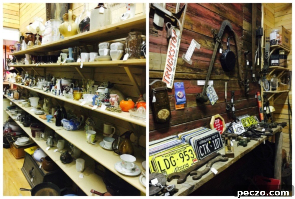 Inside the Nanton Candy Store with vintage items