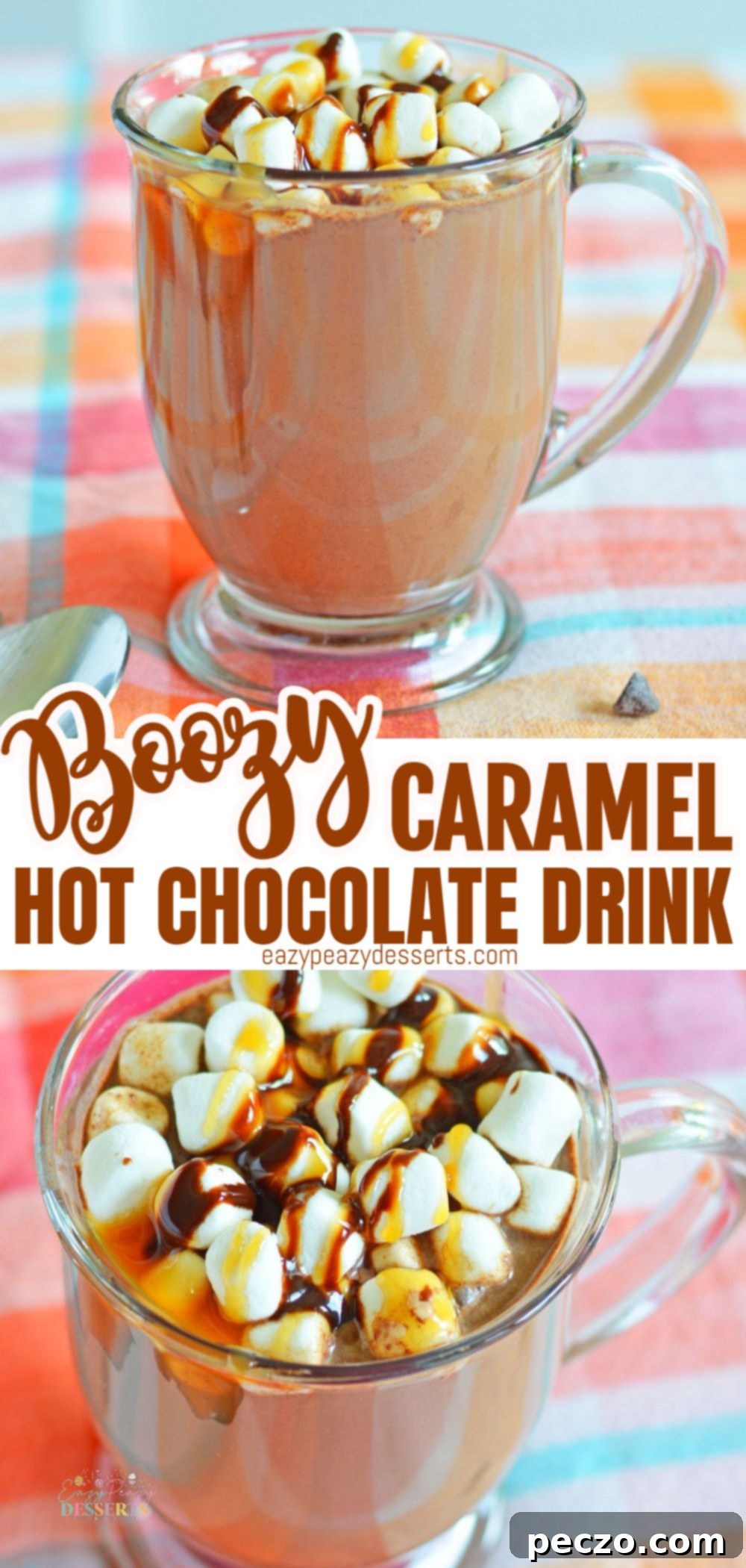 Pin for Boozy Hot Chocolate recipe