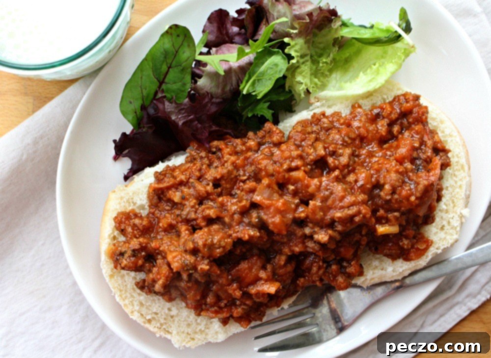 Sloppy Joes with red lentils