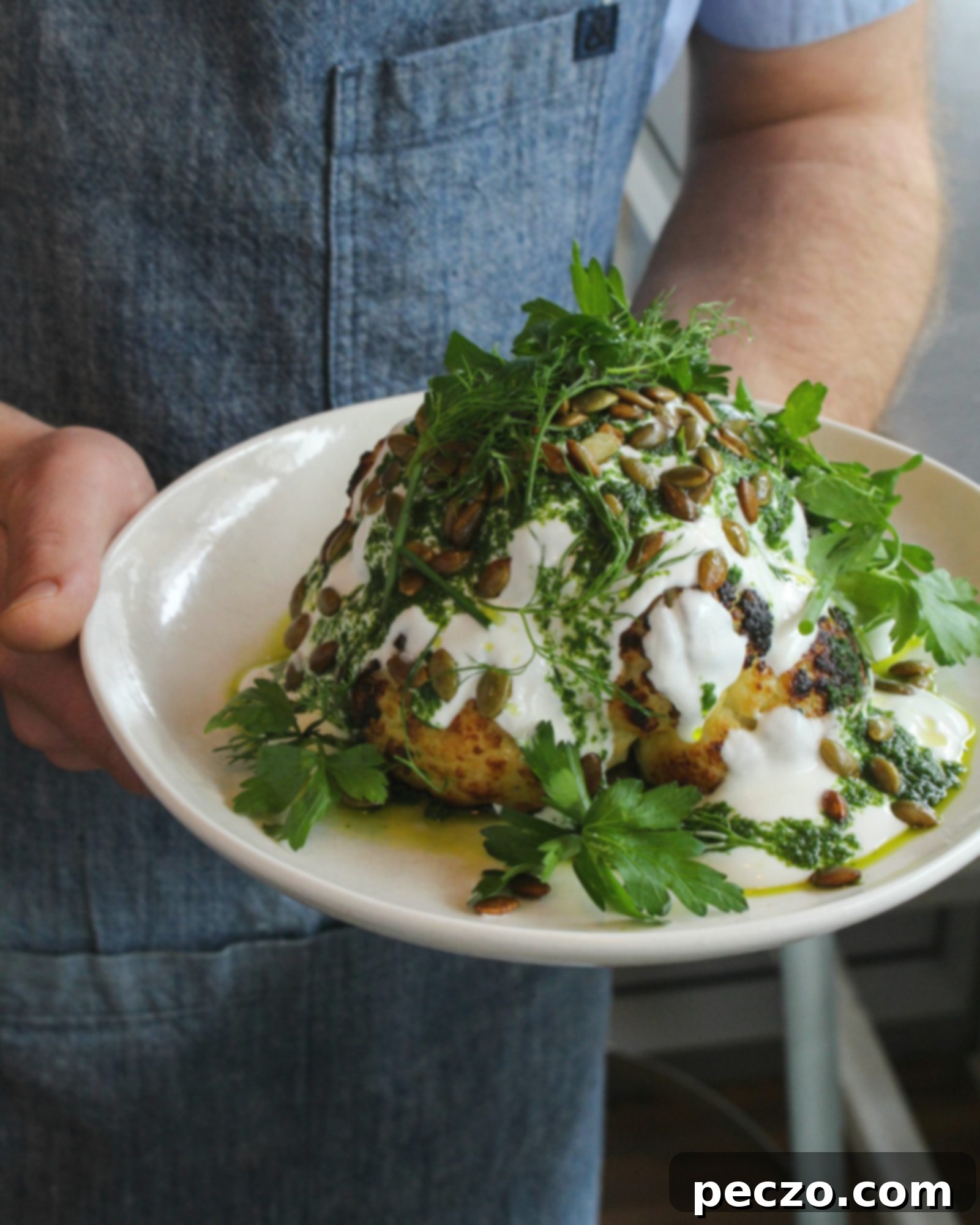 Ten Foot Henry's whole roasted cauliflower
