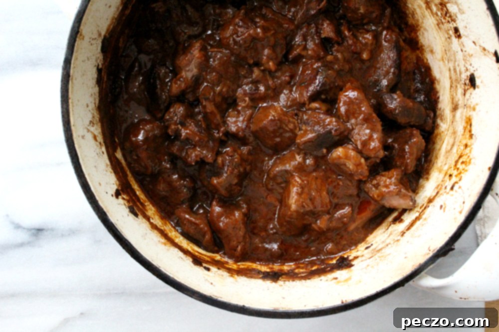 Ingredients for a savory beef and Guinness pie