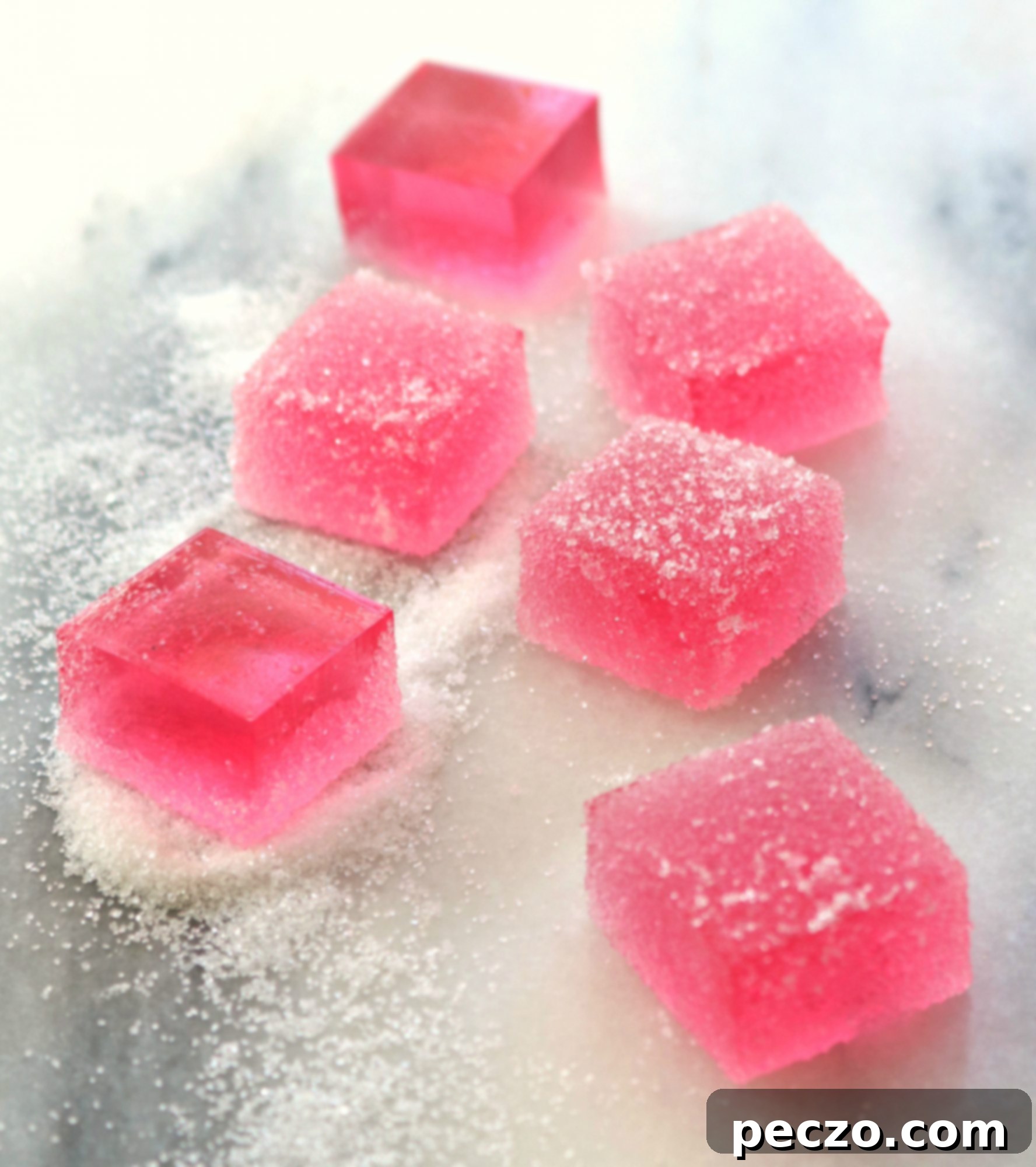 Rose wine jellies