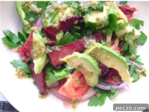 Delicious Bacon, Tomato, and Avocado Salad with Pesto Dressing