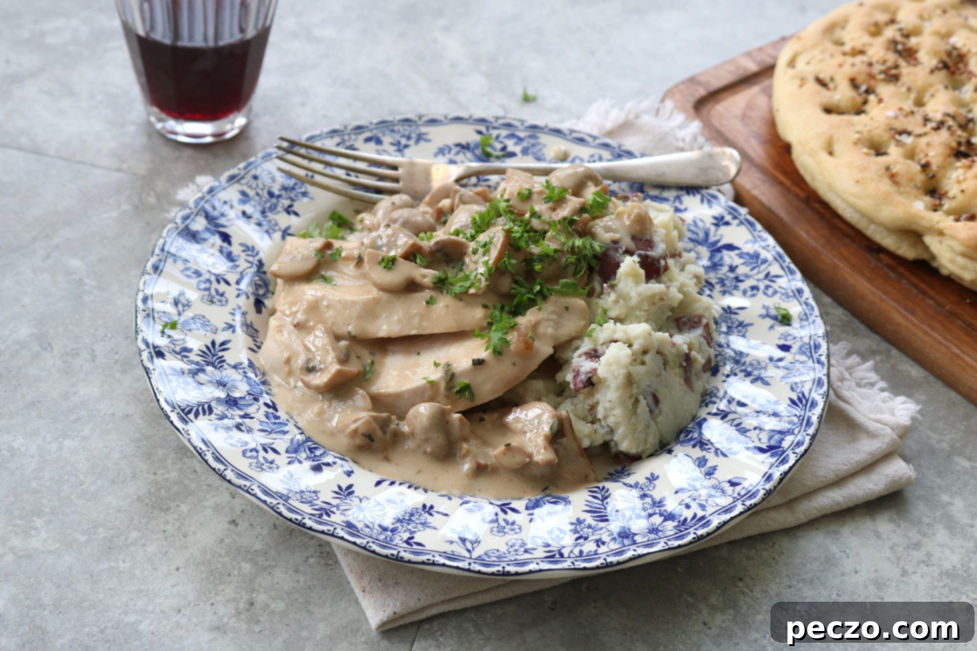 Smothered Turkey: A rich, saucy turkey dish, ready to be served over mashed potatoes.