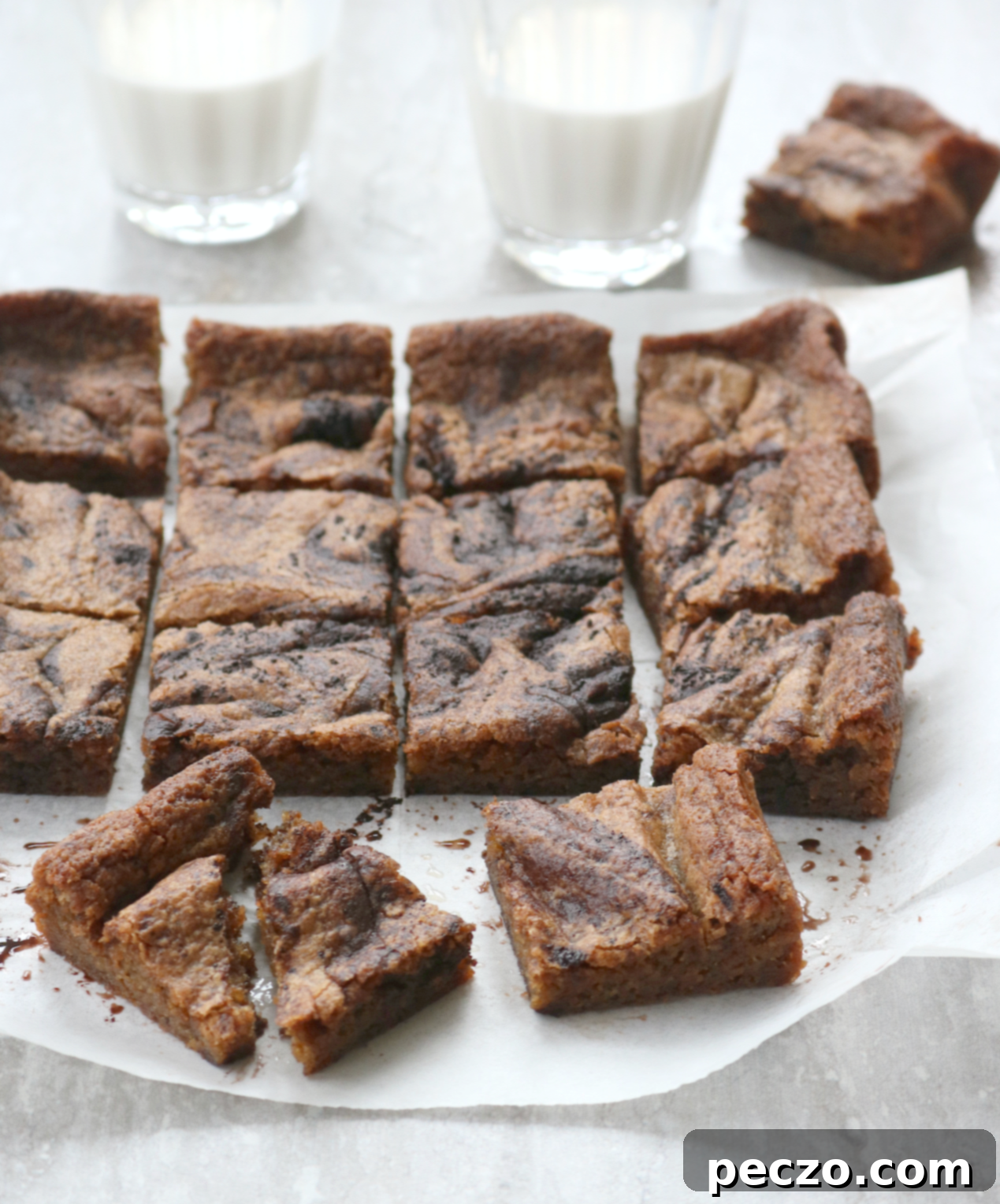 Ingredients and preparation for Dirty Blondies recipe