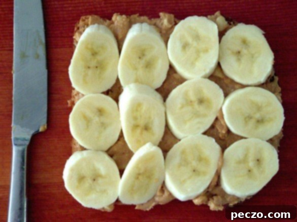 Peanut butter and bananas, a quick and comforting meal for busy days