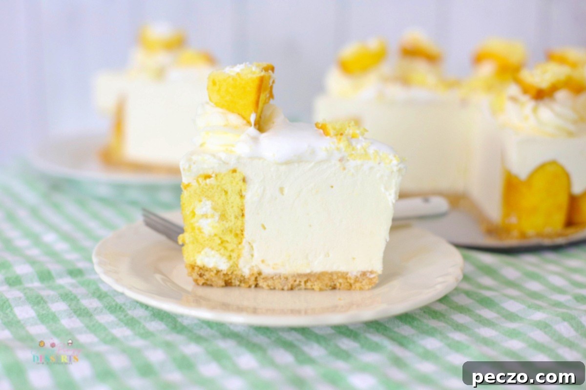 Buttercream cheesecake with Twinkies and marshmallow creme
