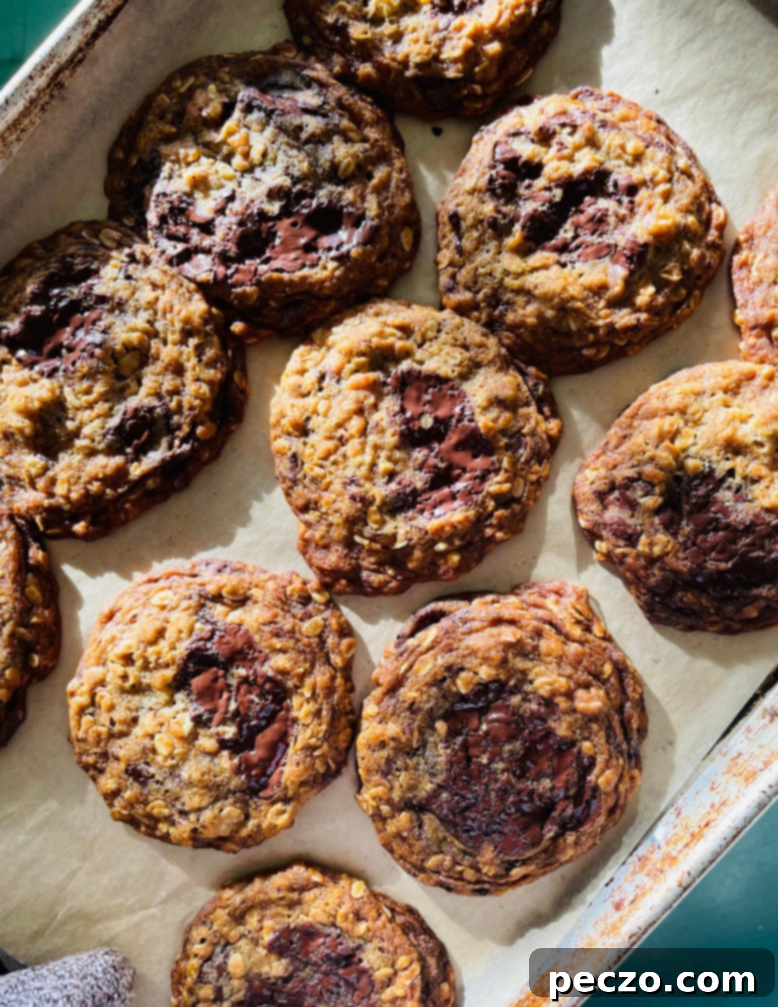 Delicious Chewy Oatmeal Chocolate Chunk Cookies