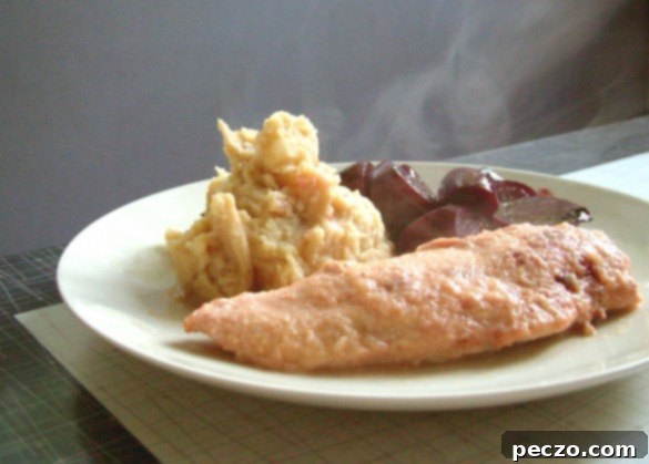 Applesauce Chicken with Smashed Potatoes