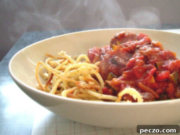 Crispy Spaghetti & Meatballs