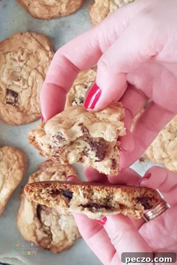 Dark chocolate cookies with a perfect texture