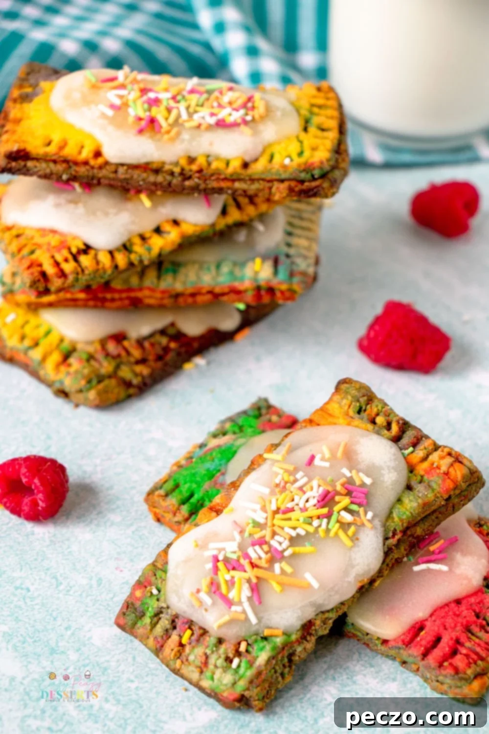 Image of rainbow homemade pop tart
