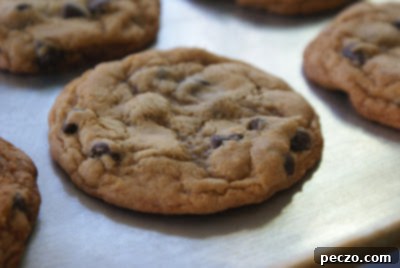 Browned Butter Chocolate Chip Cookies - A close-up of the delicious cookies