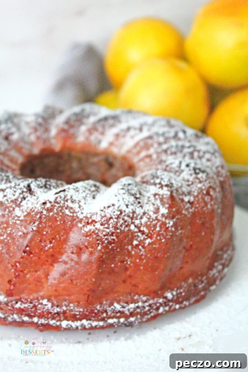 Cinnamon apple cake baked in a bundt pan