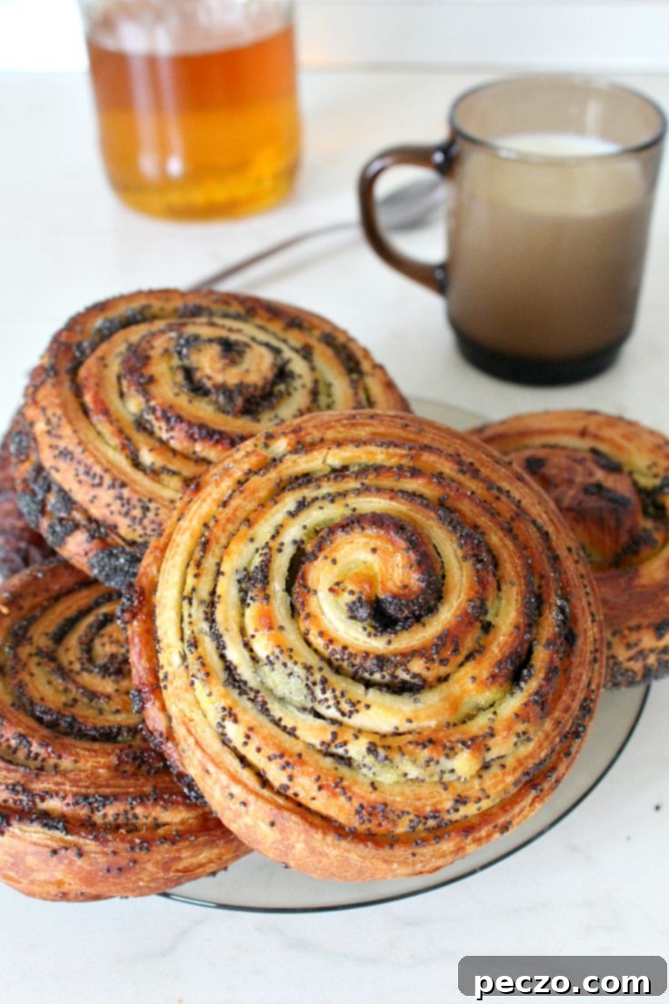 Image of poppy seed Danish cookies