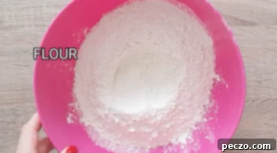Mixing dry ingredients for dairy-free cake