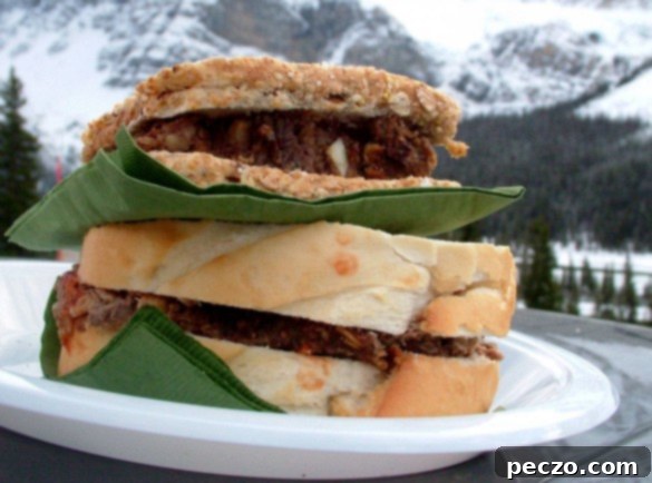 Classic meatloaf sandwiches packed by Mom, enjoyed on a scenic roadside stop in Jasper