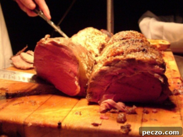 Roast beefs and gourmet dinner spread at Christmas in November event