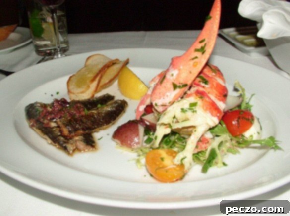 Lobster and Foie Gras Salad, a culinary highlight in Montreal