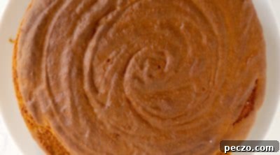 Air fryer pumpkin cake baking in the air fryer
