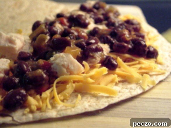 Chicken & Black Bean Quesadillas
