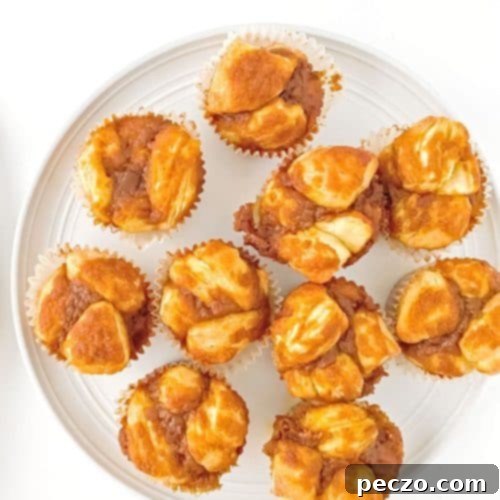 Individual pumpkin monkey bread muffins