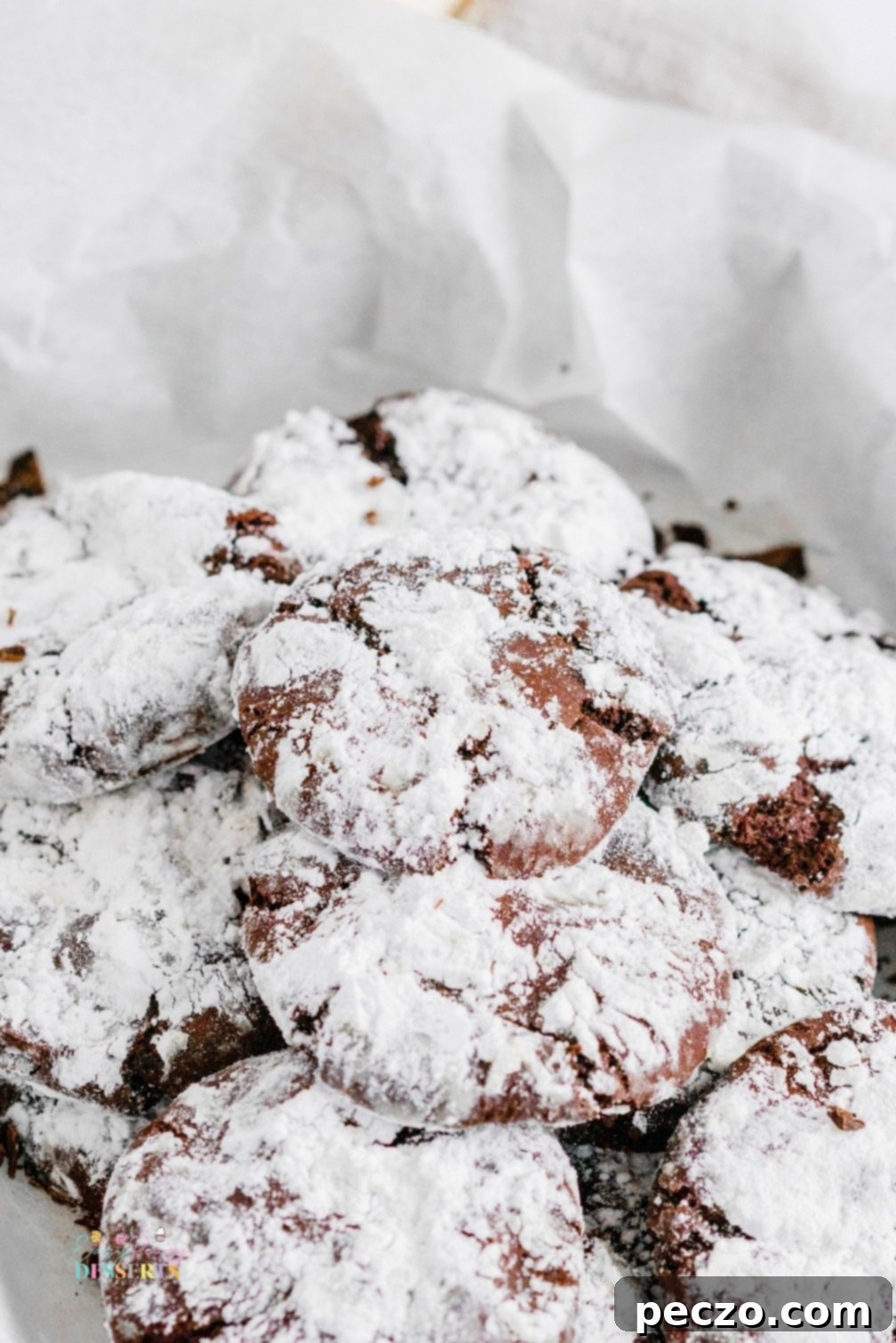 Chocolate crinkle cookie recipe