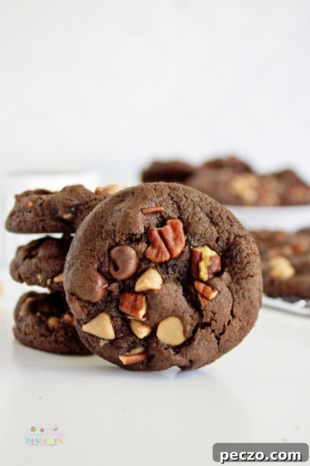 Chocolate pecan cookies