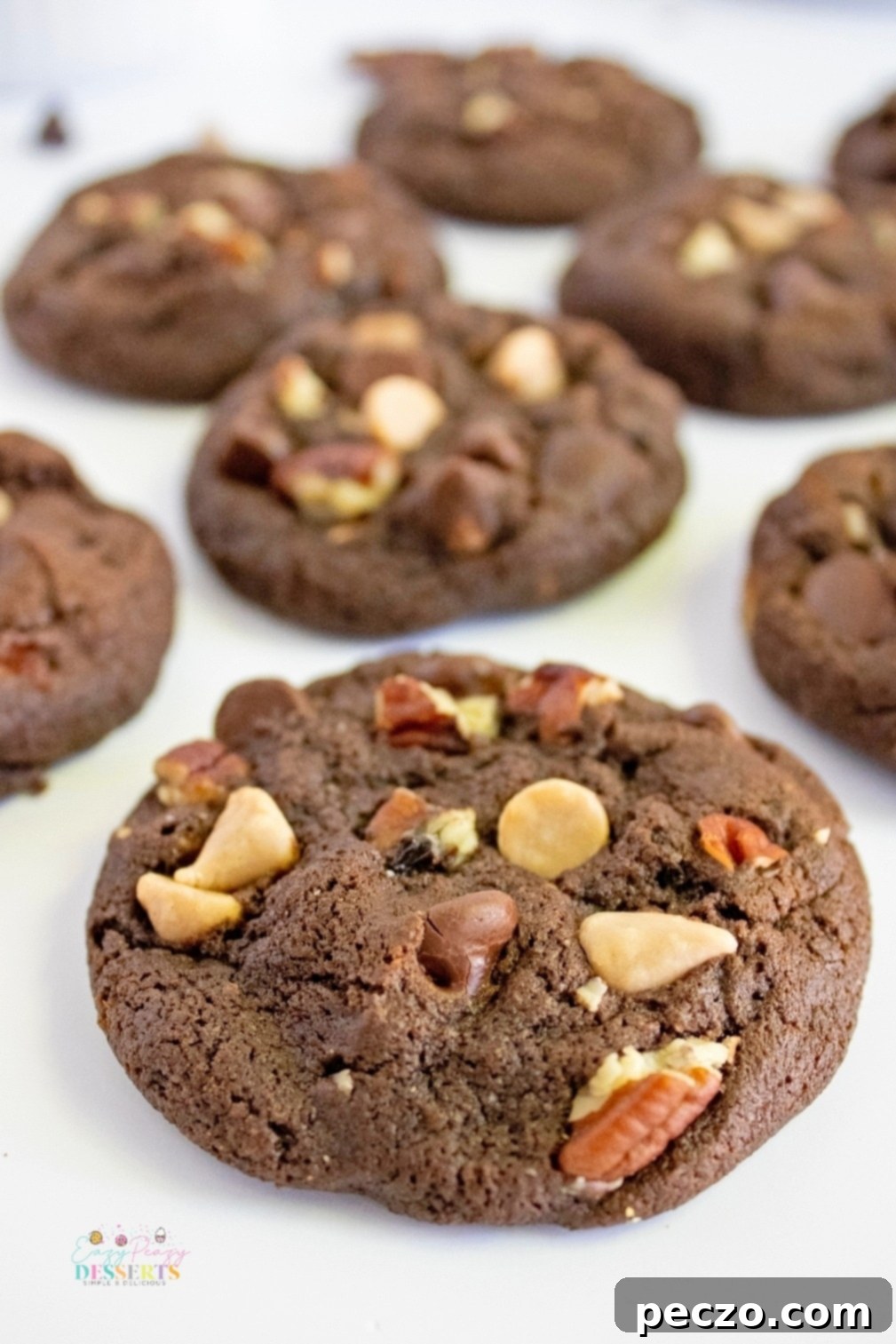 Pecan turtle cookies